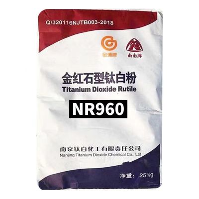 Chất phụ gia chất lượng cao Bột trắng Nr960 Rutile Titanium Dioxide 25kgs/Bag